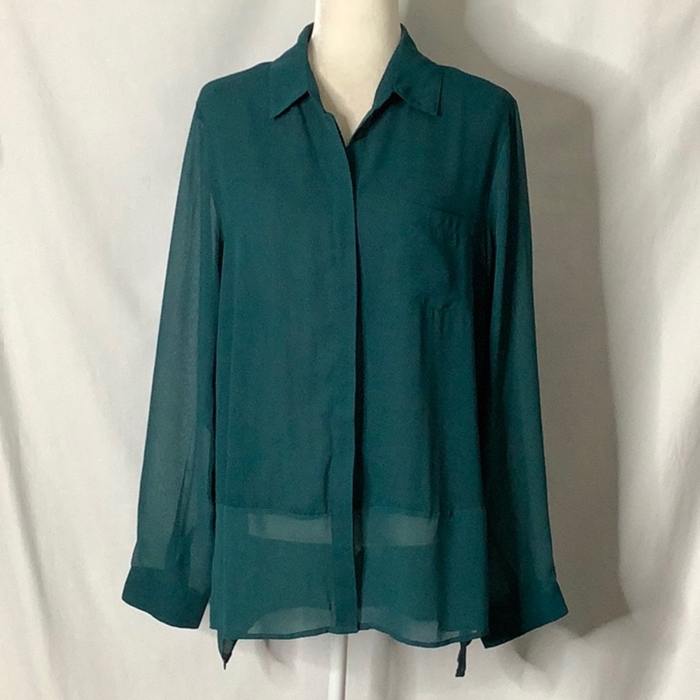 Zac & Rachel Women's Teal Button Down Shirt